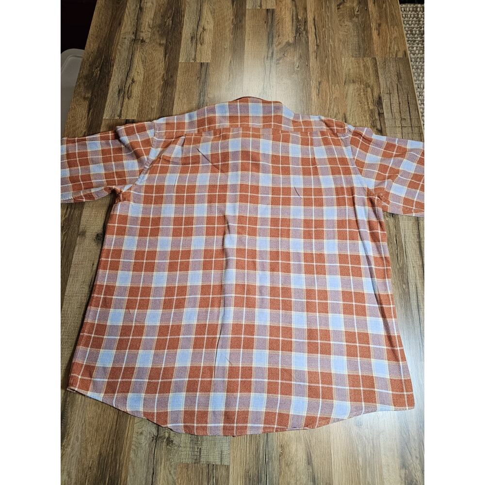 Bullock & Jones Plaid Flannel Button Down Men’s Size XL Made in Switzerland - Picture 6 of 6